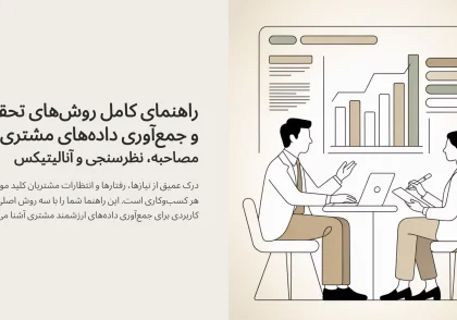 راهنمای کامل روش‌های تحقیق و جمع‌آوری داده‌های مشتری (مصاحبه، نظرسنجی و آنالیتیکس)
