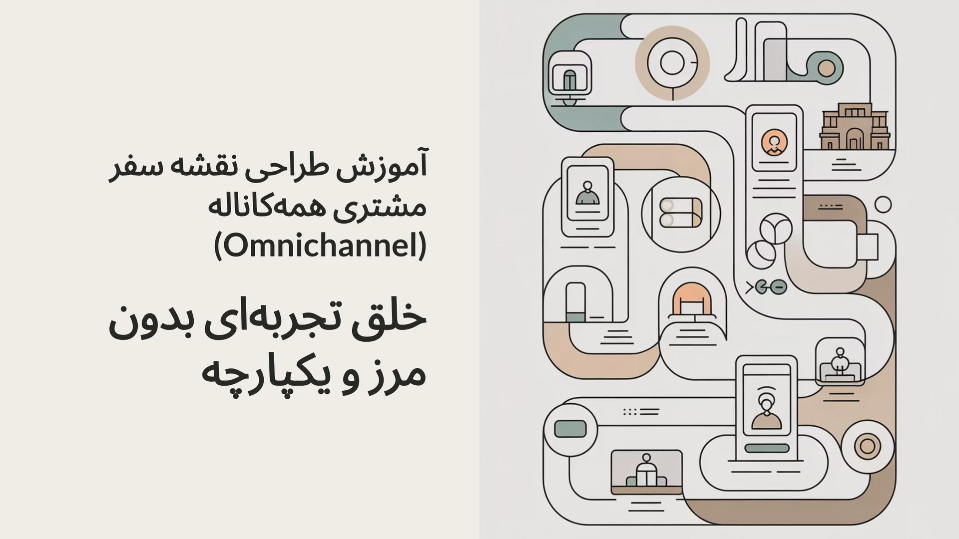 آموزش طراحی نقشه سفر مشتری همه‌کاناله (Omnichannel)؛ خلق تجربه‌ای بدون مرز و یکپارچه