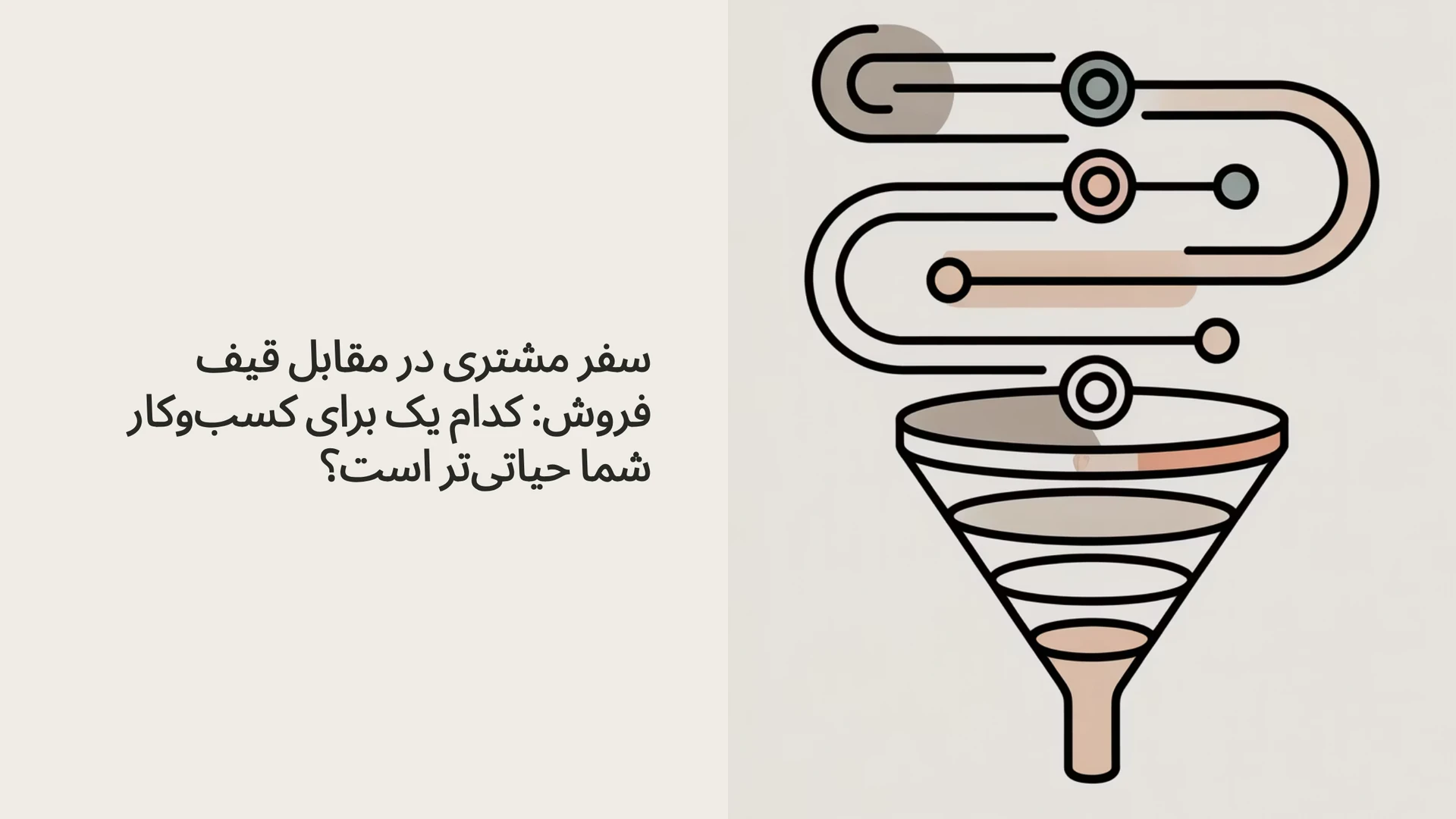 سفر مشتری در مقابل قیف فروش: کدام یک برای کسب‌وکار شما حیاتی‌تر است؟