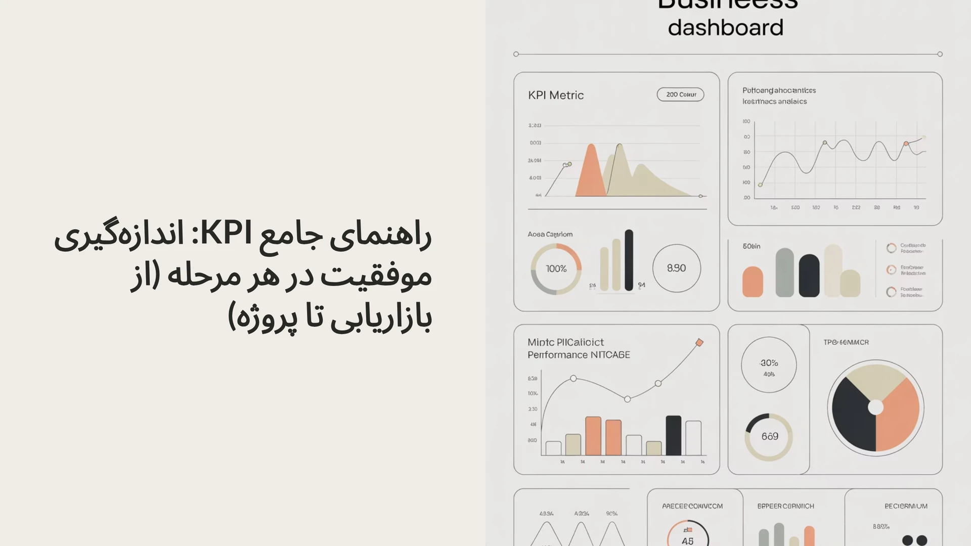 راهنمای جامع KPI: اندازه‌گیری موفقیت در هر مرحله (از بازاریابی تا پروژه)